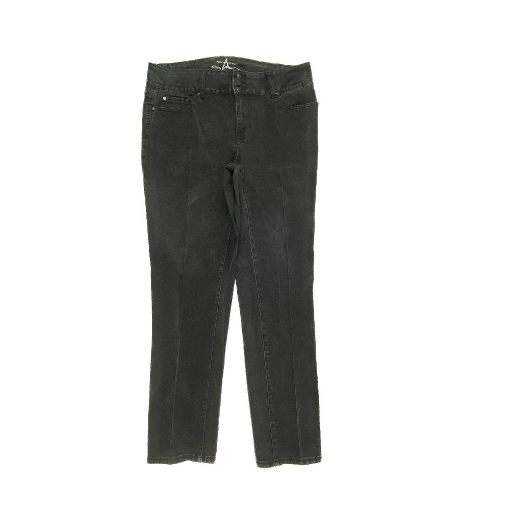 Ashley Stewart Modern Straight Leg Women's size 14 Black Denim jeans